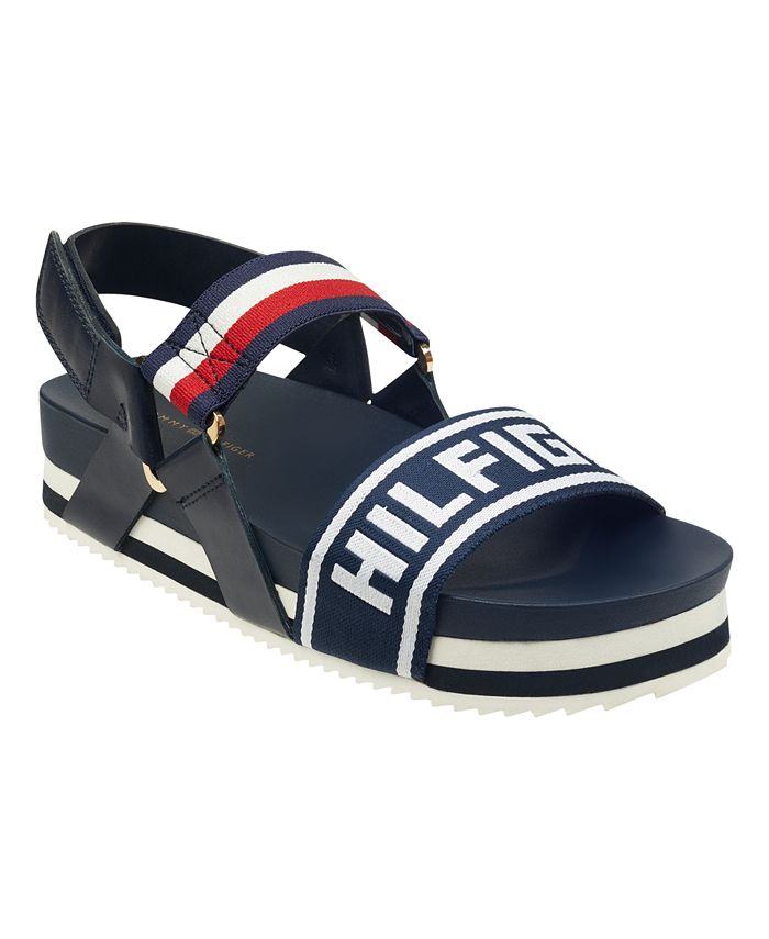 Imposible azafata Subir Tommy Hilfiger Women's Bekett Logo Footbed Sport Sandals - Macy's