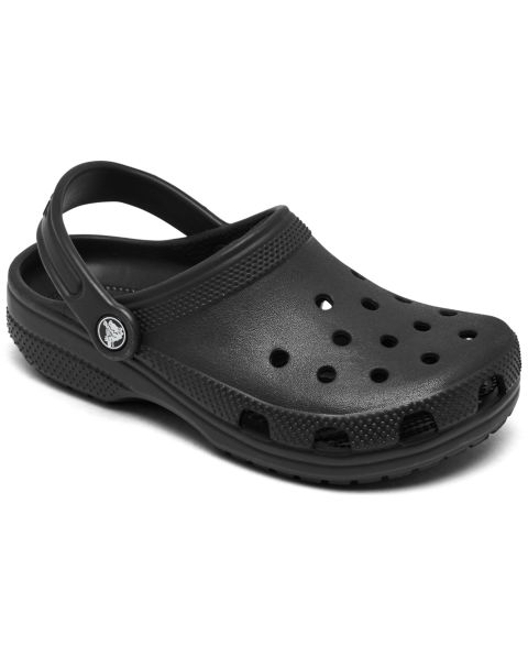 Сабо Crocs Classic Clogs from Finish Line для мальчиков, цвет: Чёрный
