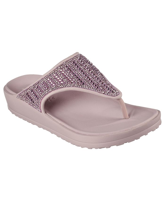 ventilator Luske Mor Skechers Women's Foamies- Cali Breeze 2.0 - Glimmer Love Flip-Flop Thong  Sandals from Finish Line - Macy's
