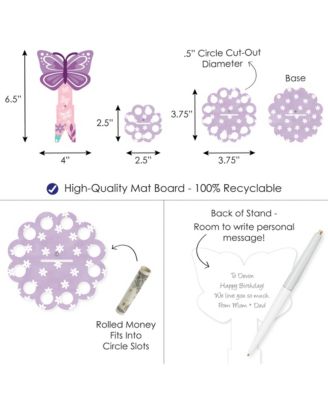 Beautiful Butterfly - DIY Birthday Party Money Holder Gift - Cash Cake