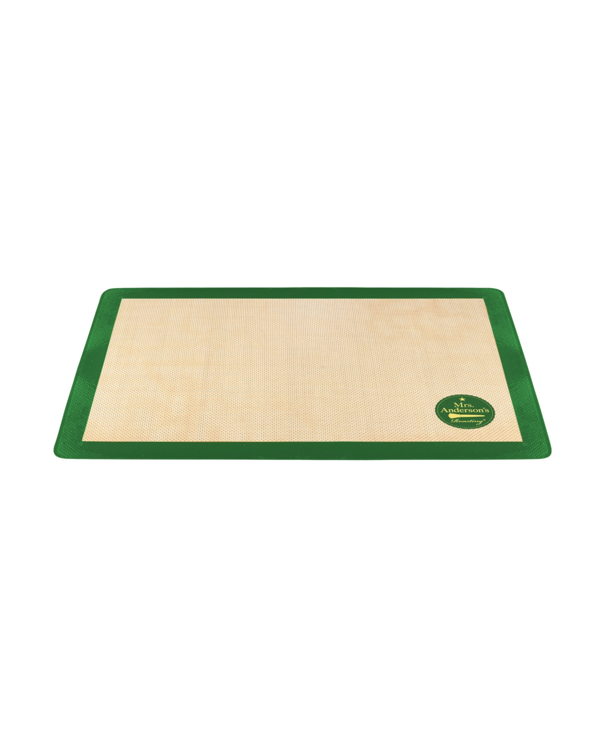 Mrs. Anderson's Baking Set of 2 Non-Stick Silicone Sweet and Savory Baking Mats, - Green