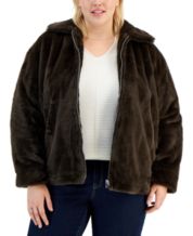 Macys plus size fur coats sales