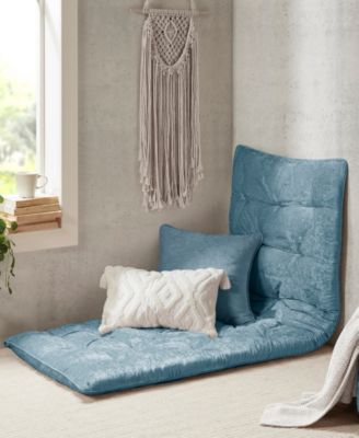 Edelia Poly Chenille Lounge Floor Pillow, 27 "x 74"