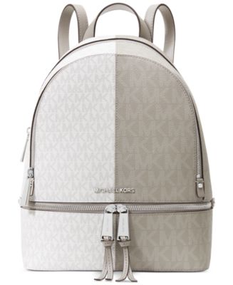 MICHAEL Michael Kors Rhea Zip Medium Backpack (Navy/White/Pale Blue)  Backpack Bags - ShopStyle