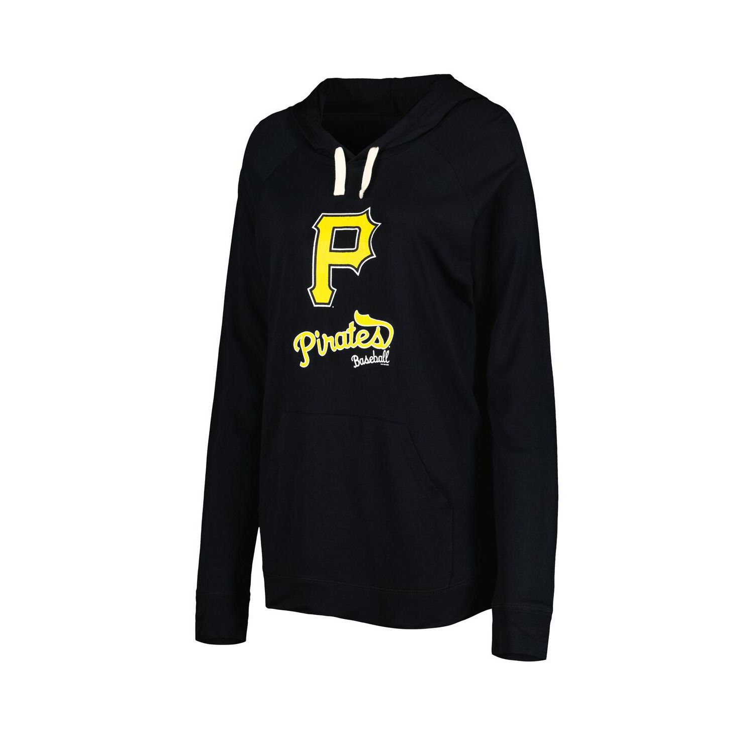 Women's Black Pittsburgh Pirates Pre-Game Raglan Pullover Hoodie