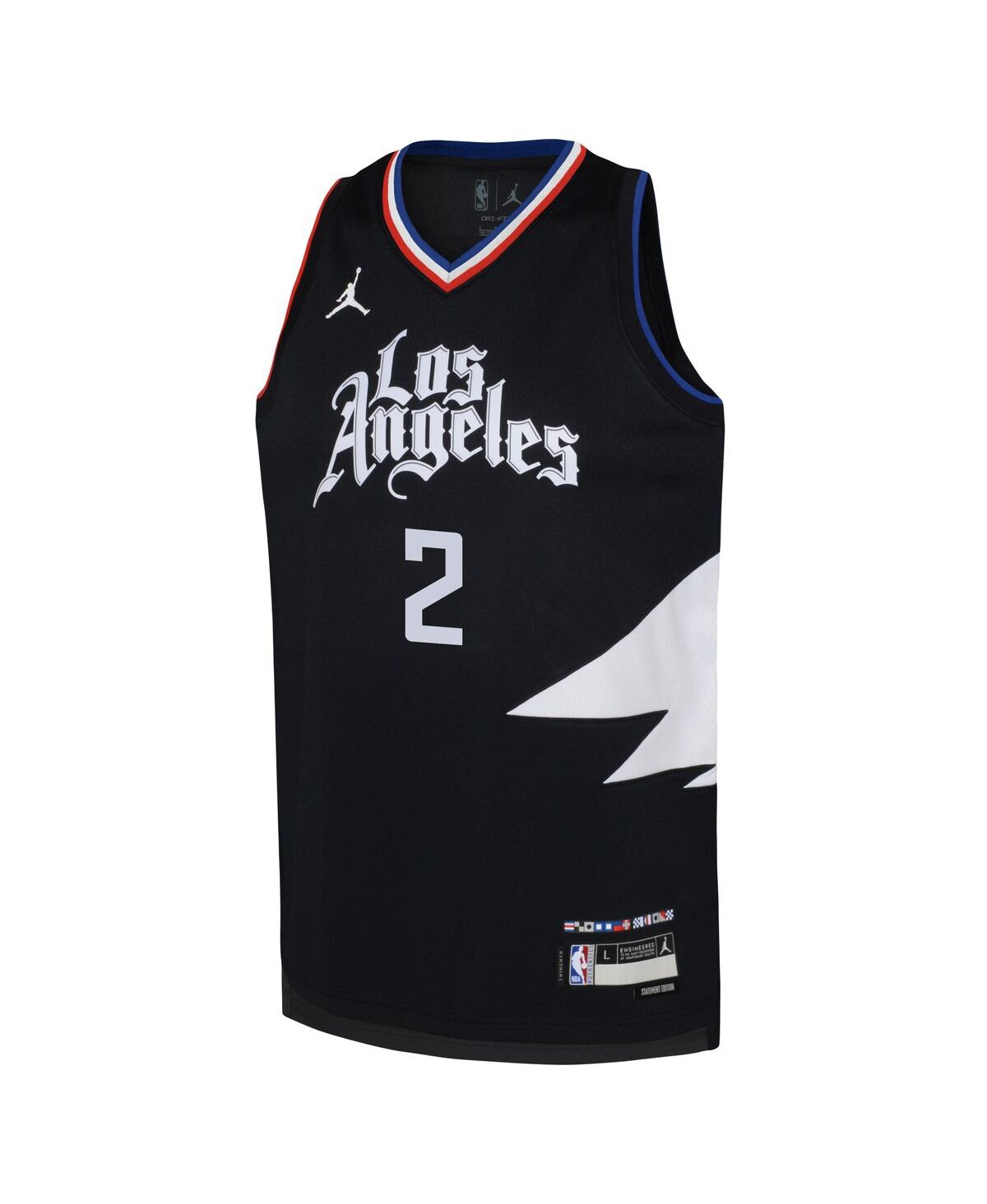 Big Boys and Girls Jordan Kawhi LeonardLa Clippers 2022/23 Swingman Jersey - Statement Edition - Black