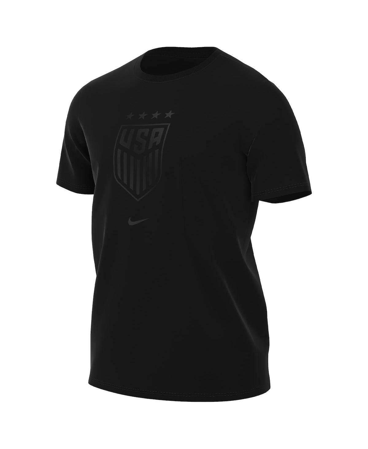 Nike Men's  Black Uswnt Crest T-shirt In Black