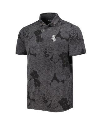 Men's Black Chicago White Sox Miramar Blooms Polo Shirt