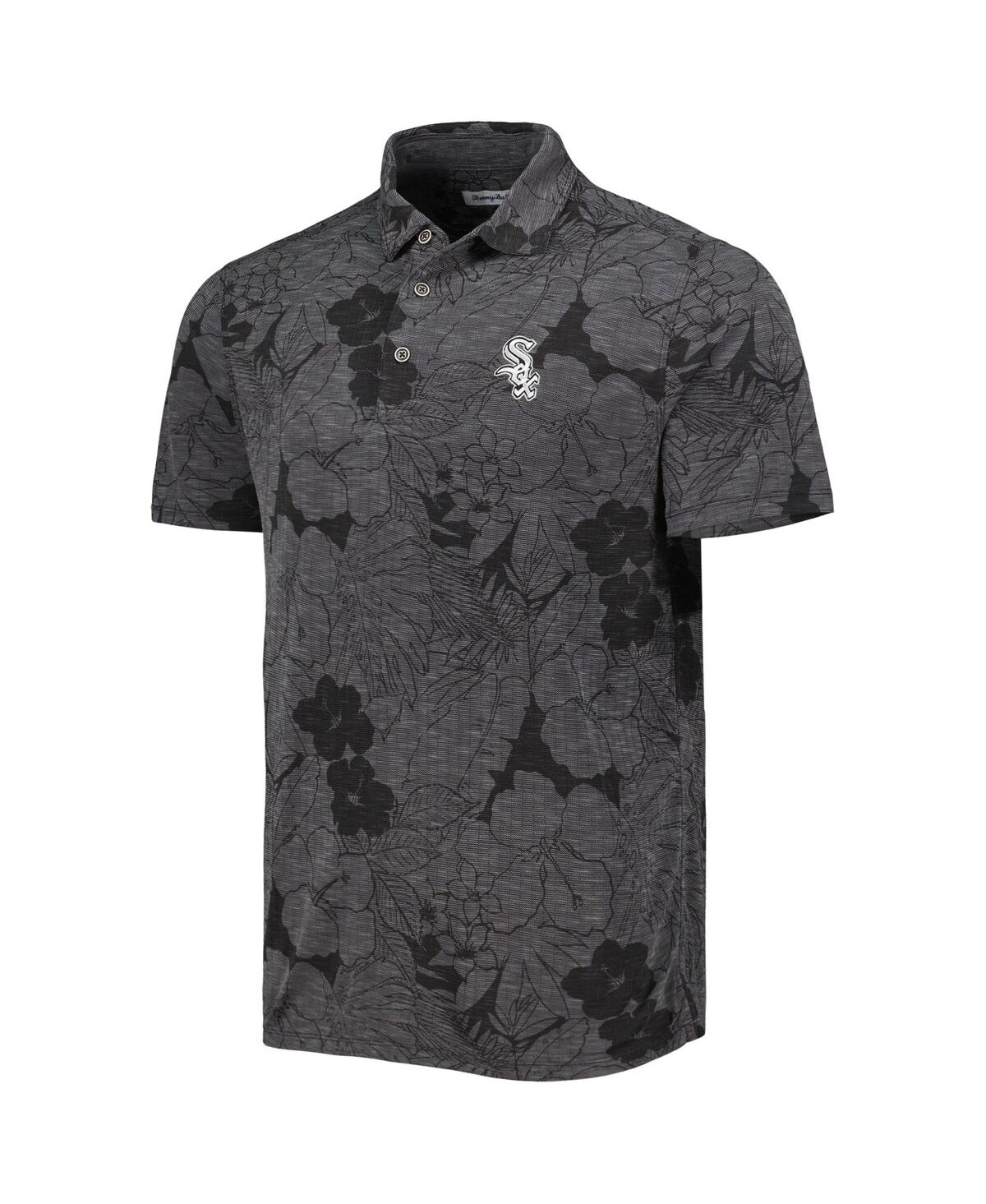 Shop Tommy Bahama Men's  Black Chicago White Sox Miramar Blooms Polo Shirt