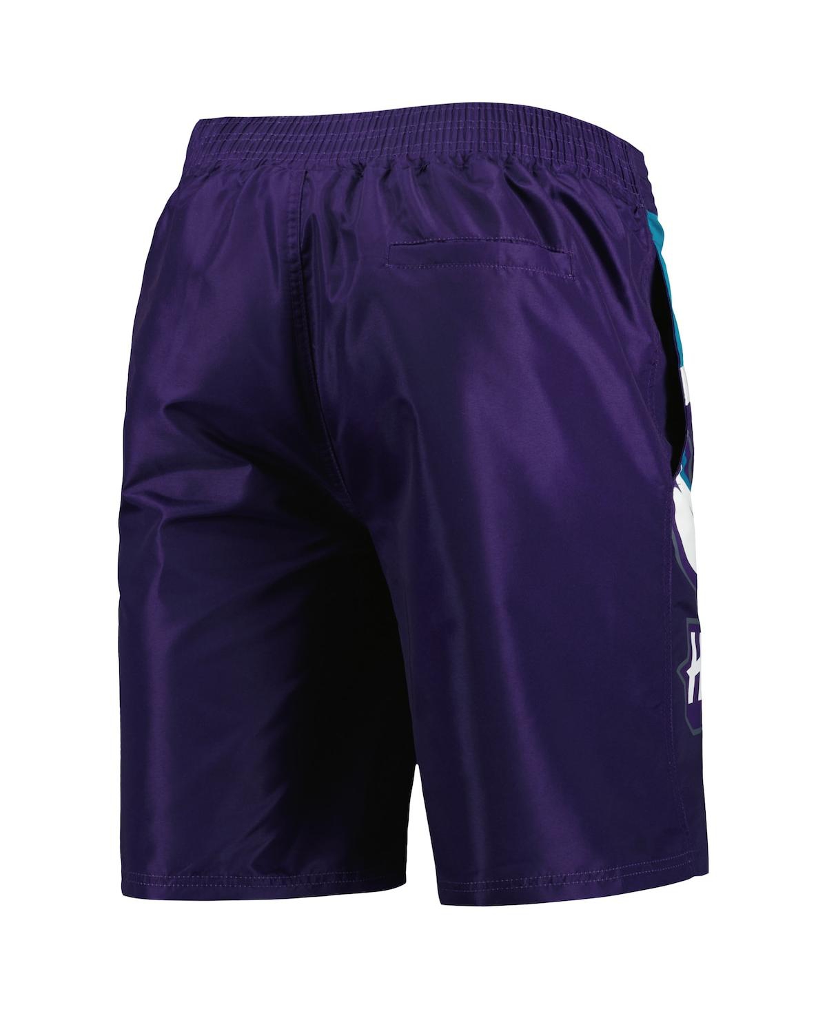 Shop G-iii Sports By Carl Banks Men's  Purple Charlotte Hornets Sea Wind Swim Trunks