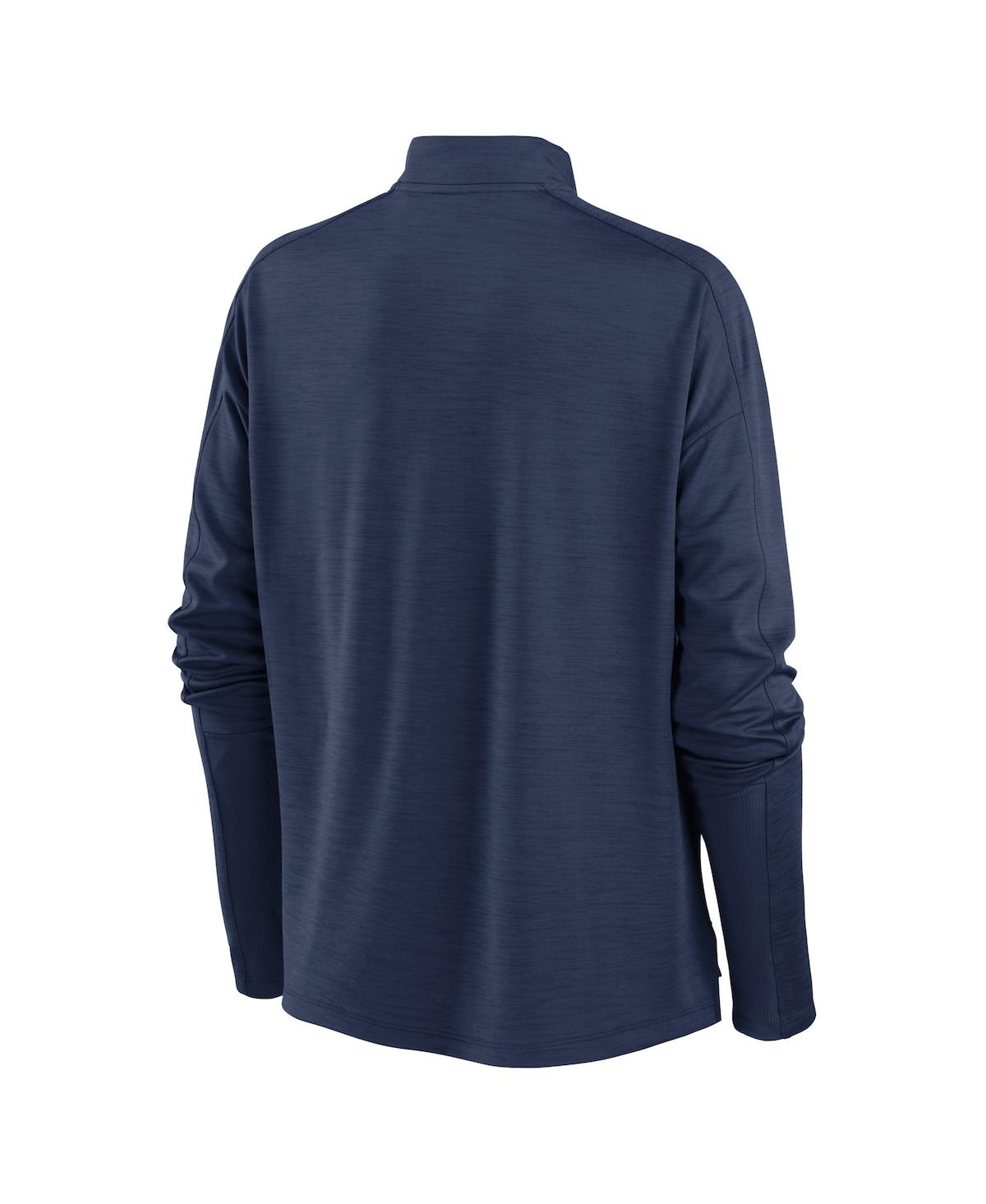 Women's NikeMilwaukee Brewers Pacer Quarter-Zip Top - Navy