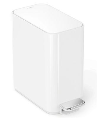 5 Liter Slim Bathroom Trash Can with Liner Pocket