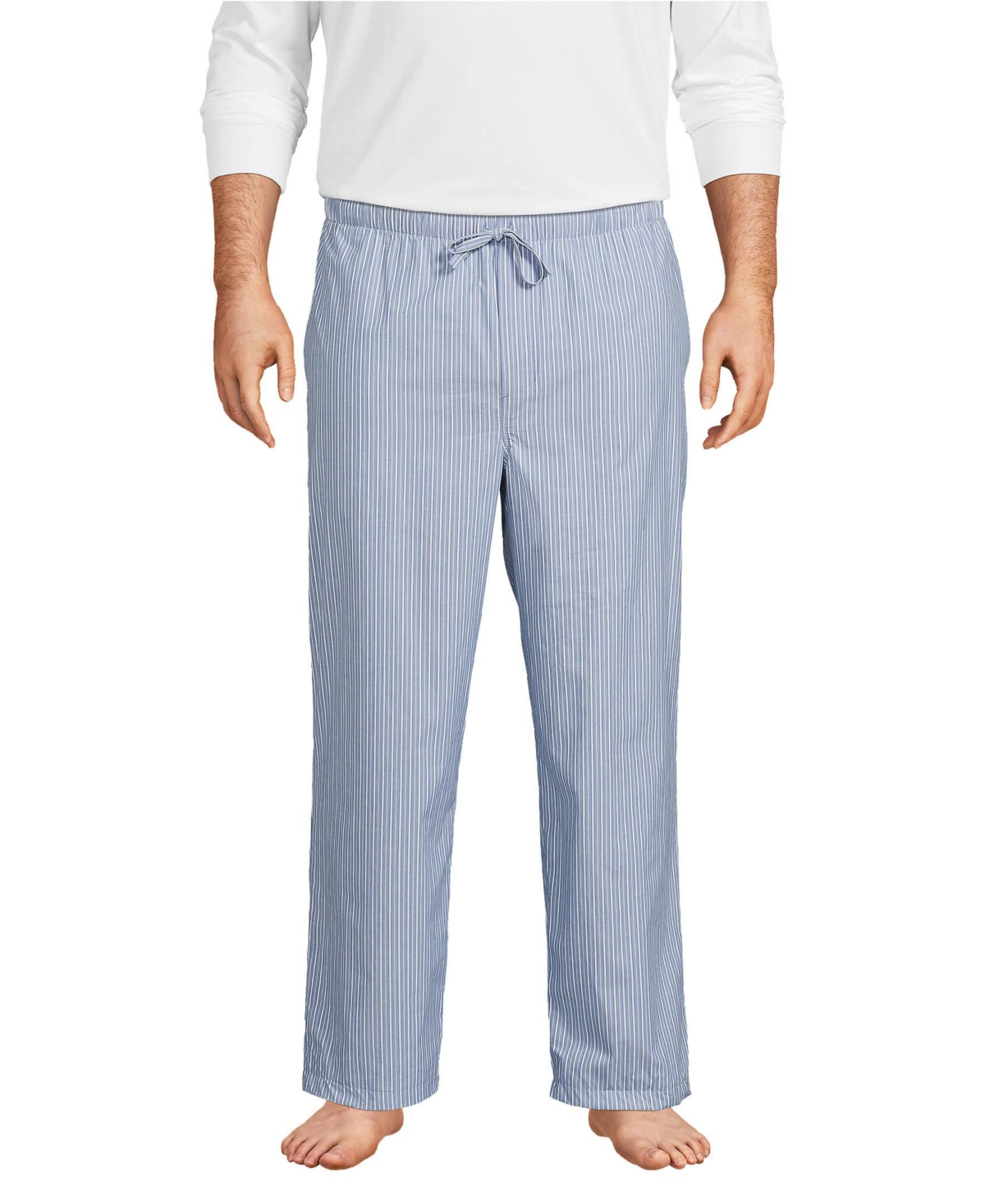 Lands' End Big & Tall Poplin Pajama Pants