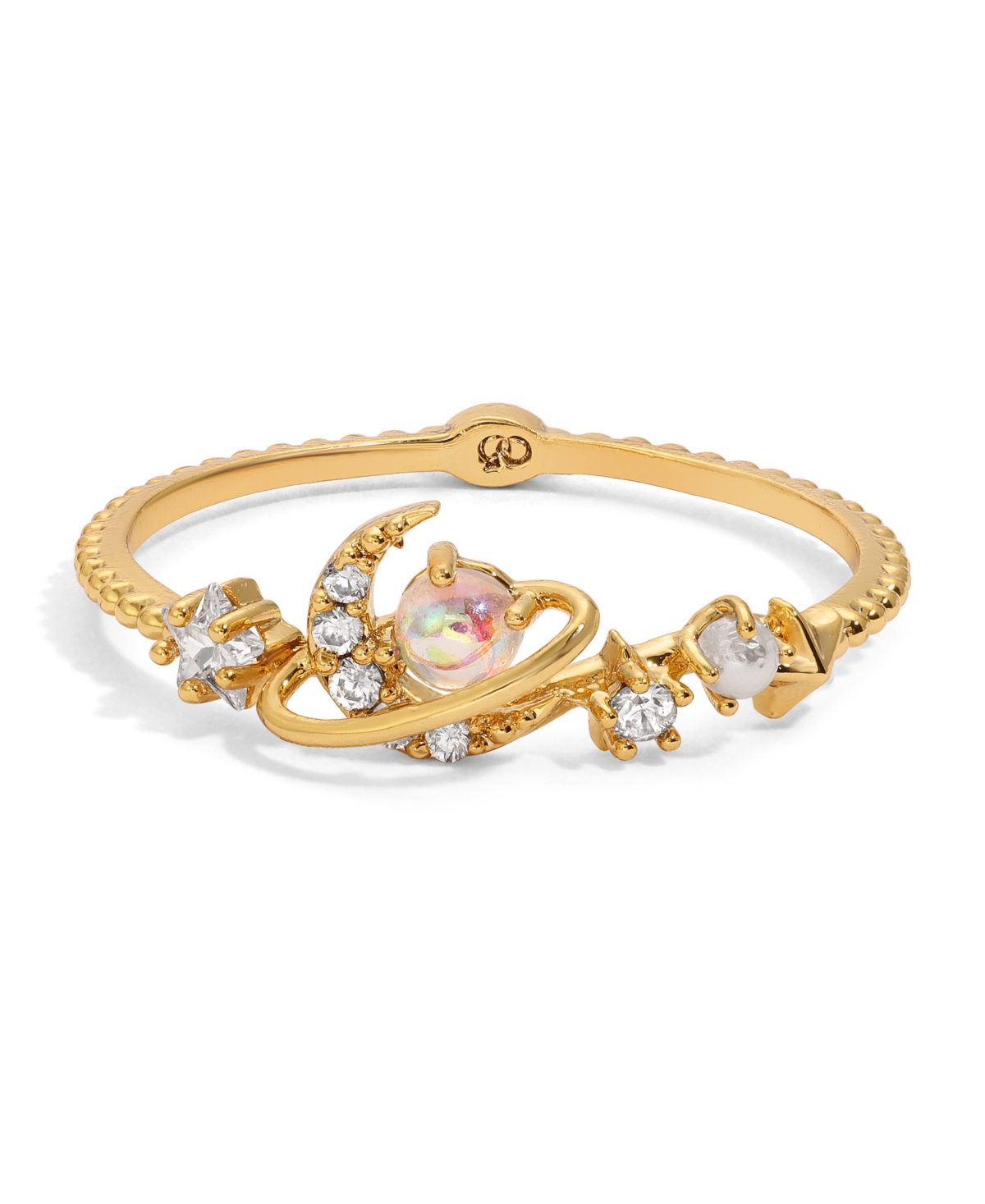 Girls Crew Crystal Opalescent Celestial Across The Universe Ring In Gold