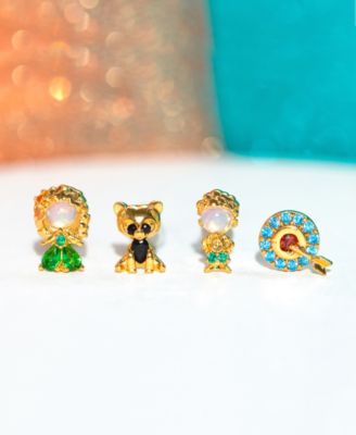 Crystal Multi-Color Disney Princess Brave Stud Earring Set