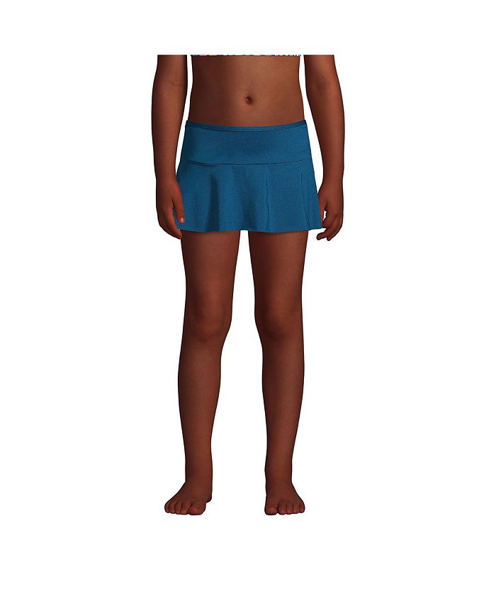 Lands' End Big Girls Swim Mini Skirt Swim Bottoms - Macy's