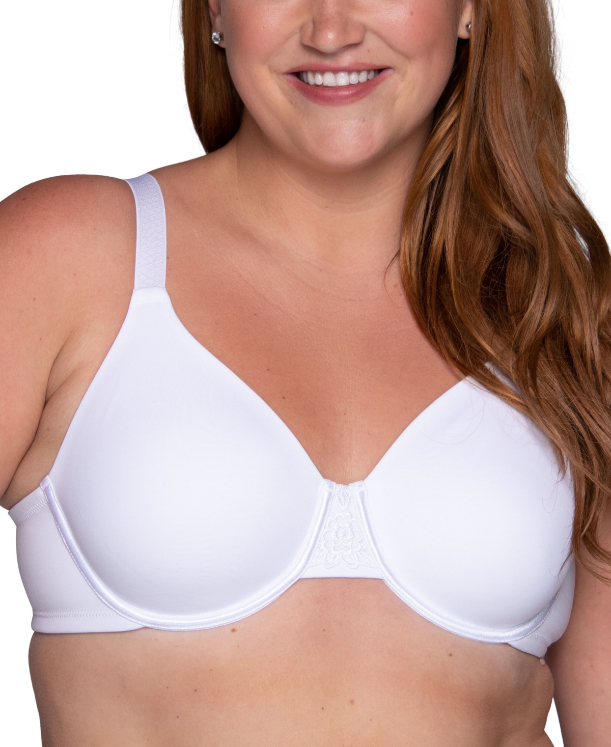 Vanity Fair Women's Beauty Back Full Figure Minimizer Underwire Bra in Star White | Size: 44C | HerRoom.com