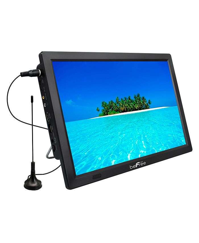 beFree Sound Portable Rechargeable 14 Inch LED TV with HDMI, SD/MMC