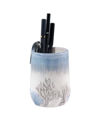Abstract Coastal Seashells & Coral Ceramic Tumbler