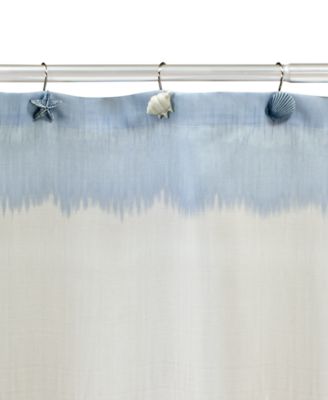 Abstract Coastal Seashells & Coral 12-Pc. Shower Curtain Hooks