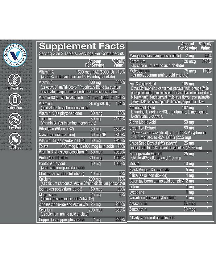 The Vitamin Shoppe Ultimate Man Multivitamin & Multimineral Energy Production, Immune