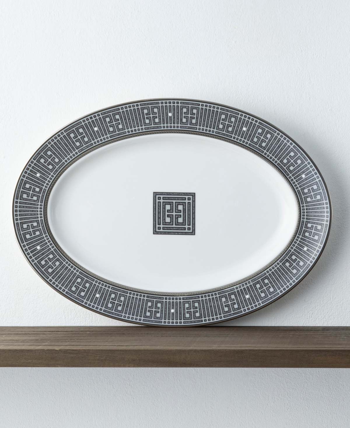 Noritake Infinity Graphite Oval Platter, 14" In Graphite