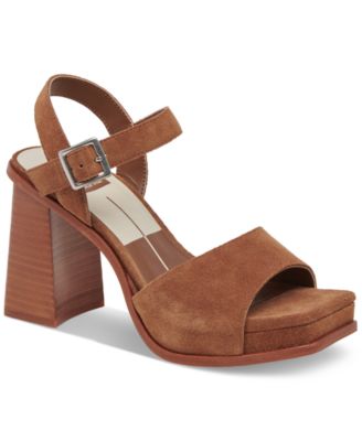 Dolce Vita - Women's Aubrey Ankle-Strap Two-Piece Platform Sandals