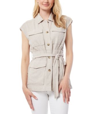 Jones New York - Women's Belted Safari Vest
