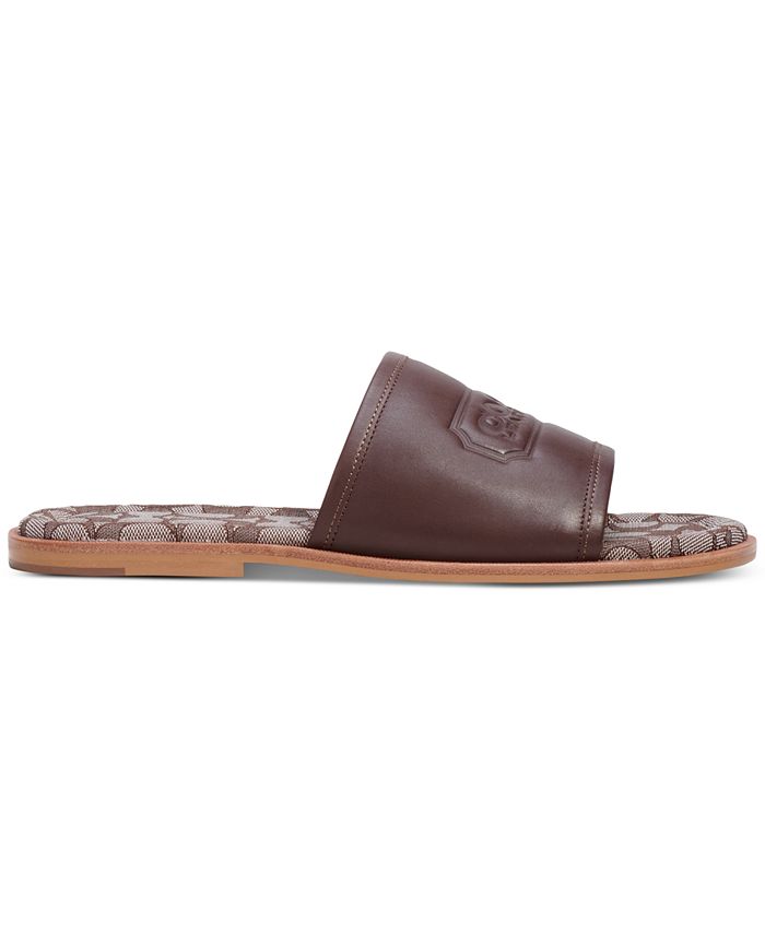 COACH Men's Signature Jacquard Slide Sandals Macy's