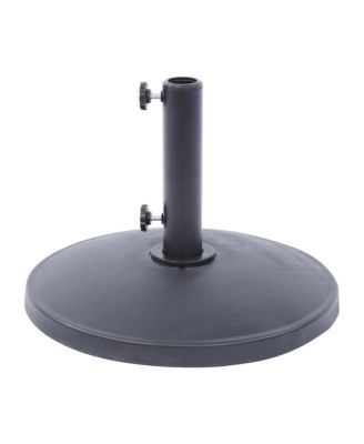 9 Ft Outdoor Patio Market Table Umbrella with Round Resin Base