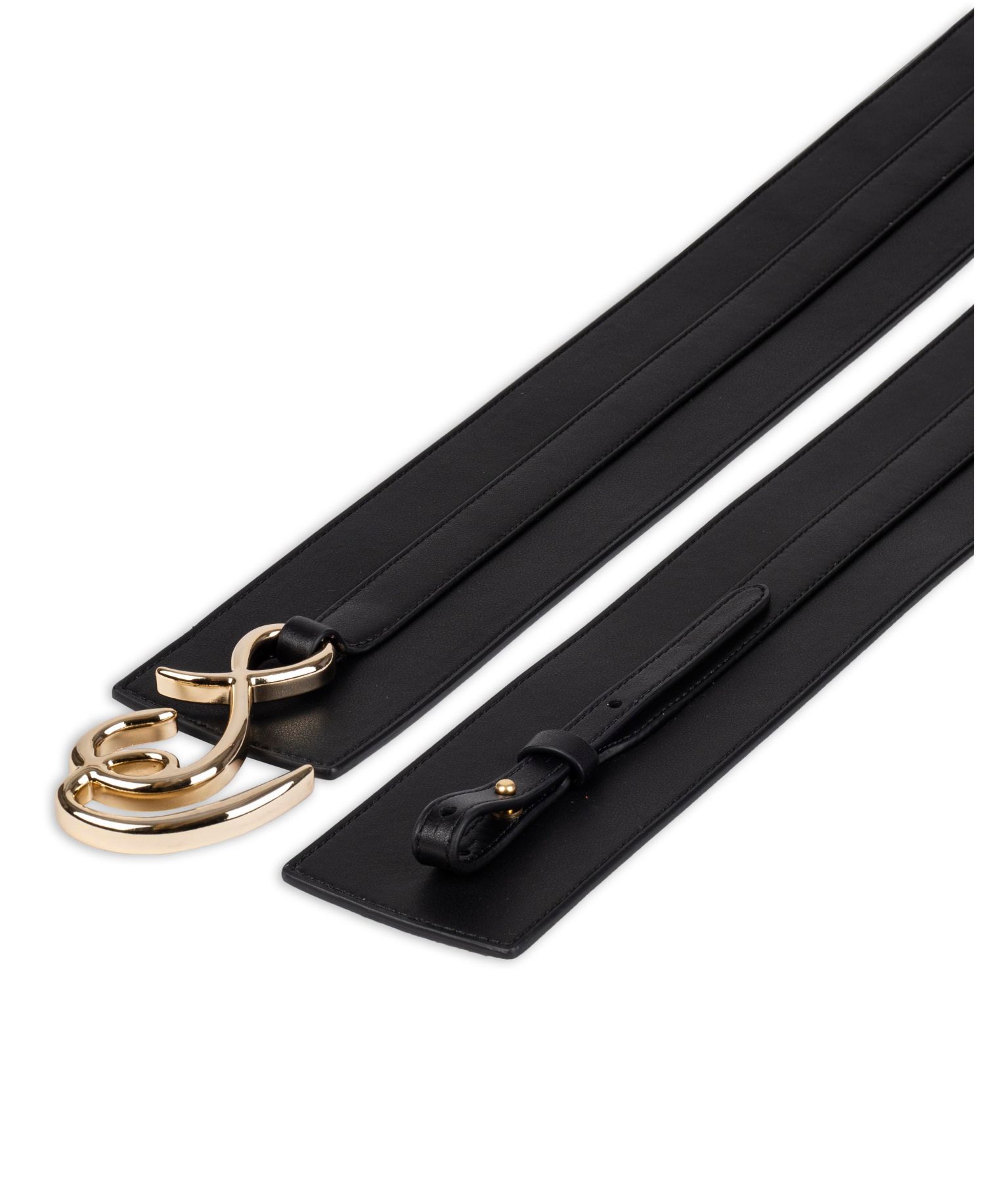 Women's Corset Wide Waist SE Hook Logo Buckle Belt