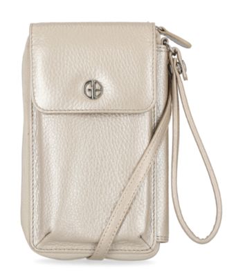 Giani Bernini - Softy Leather Tech Crossbody Wallet, Created for Macy's