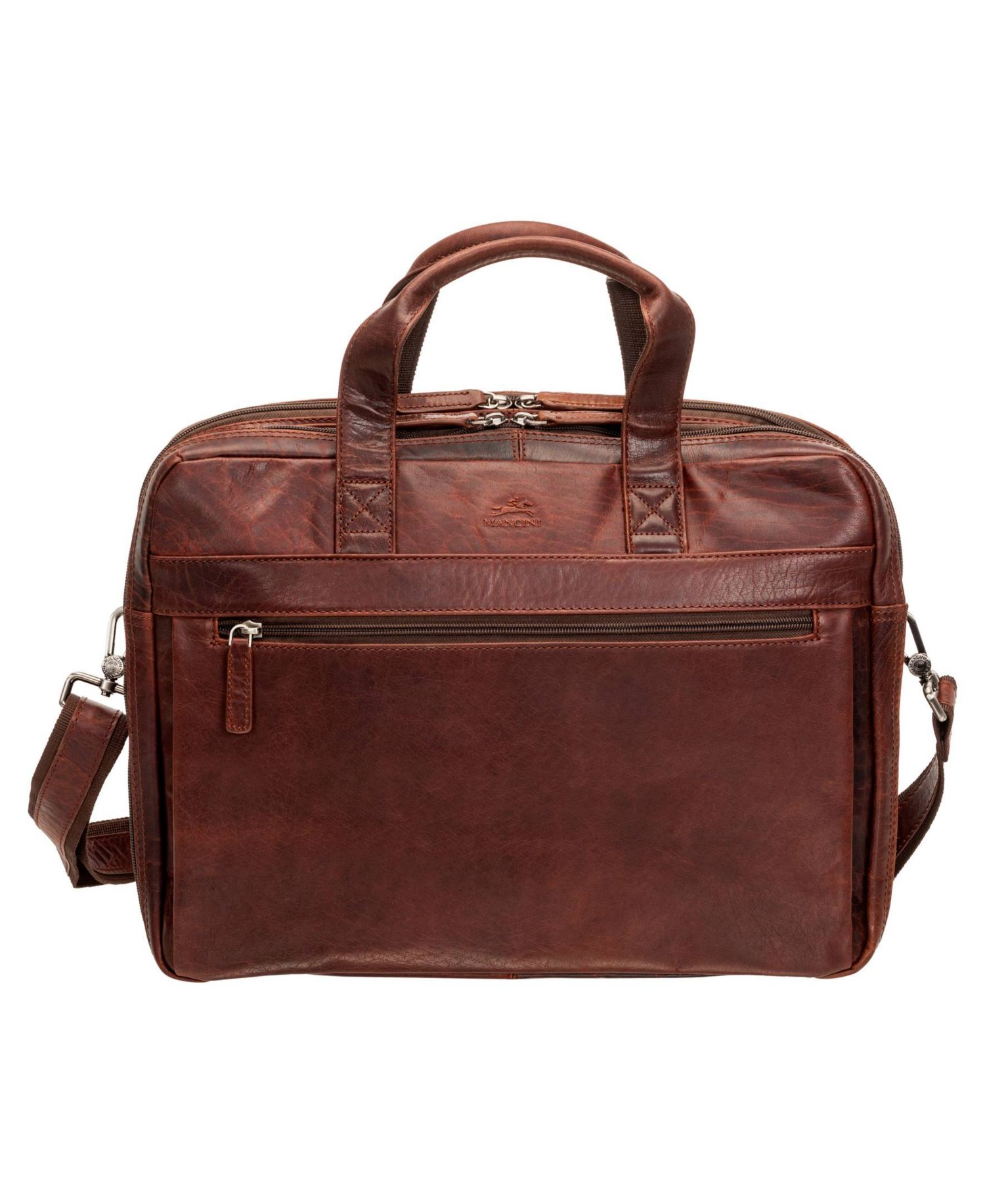 Men's Buffalo Double Compartment Briefcase for 15.6" Laptop and Tablet