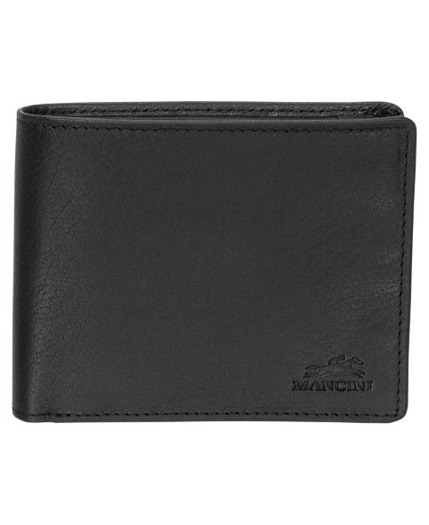 Mancini Men's Buffalo RFID Secure Left Wing Billfold Wallet