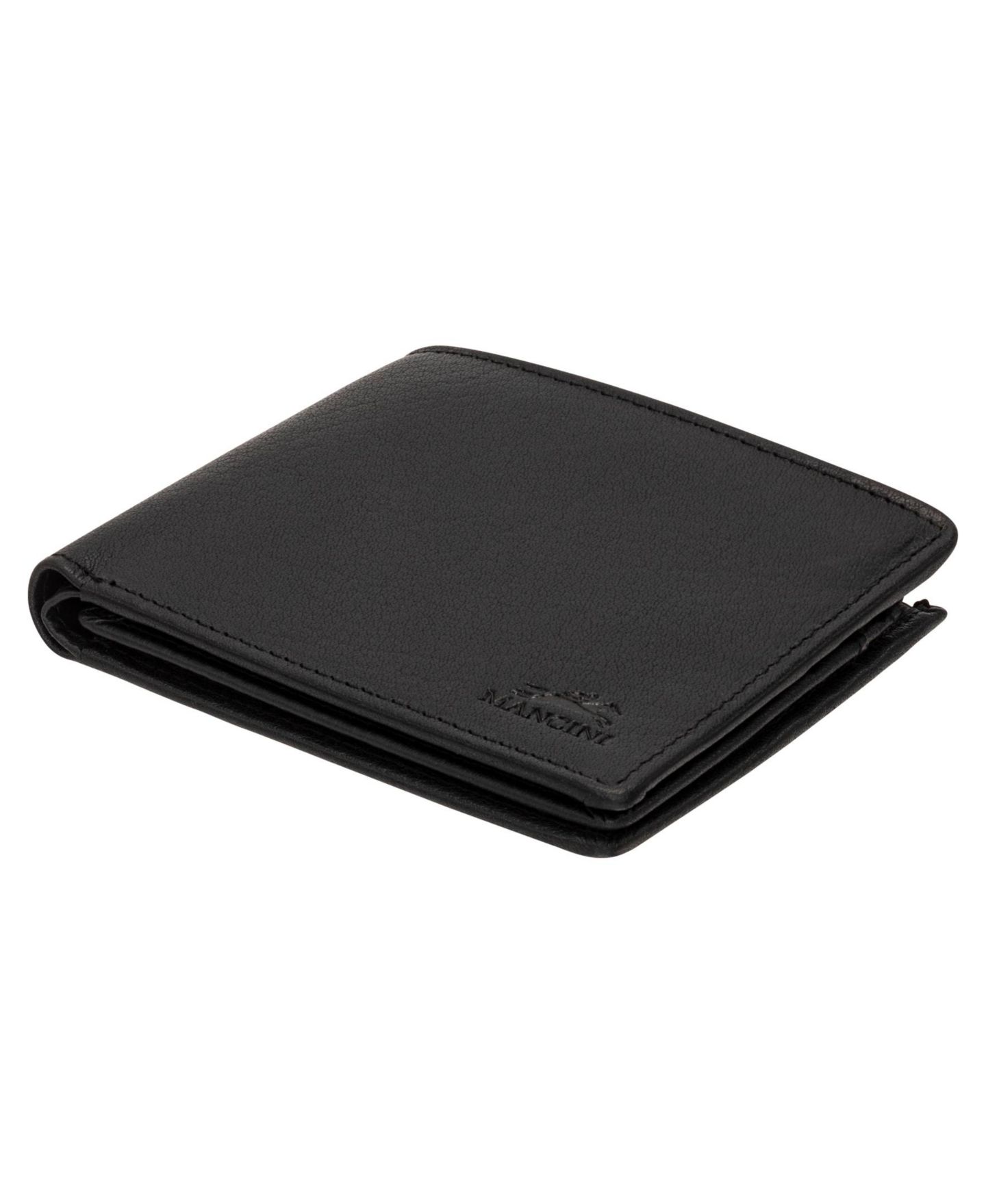 Мужской кошелёк Mancini Buffalo RFID Secure Left Wing Billfold Wallet, цвет: Чёрный — фото 6