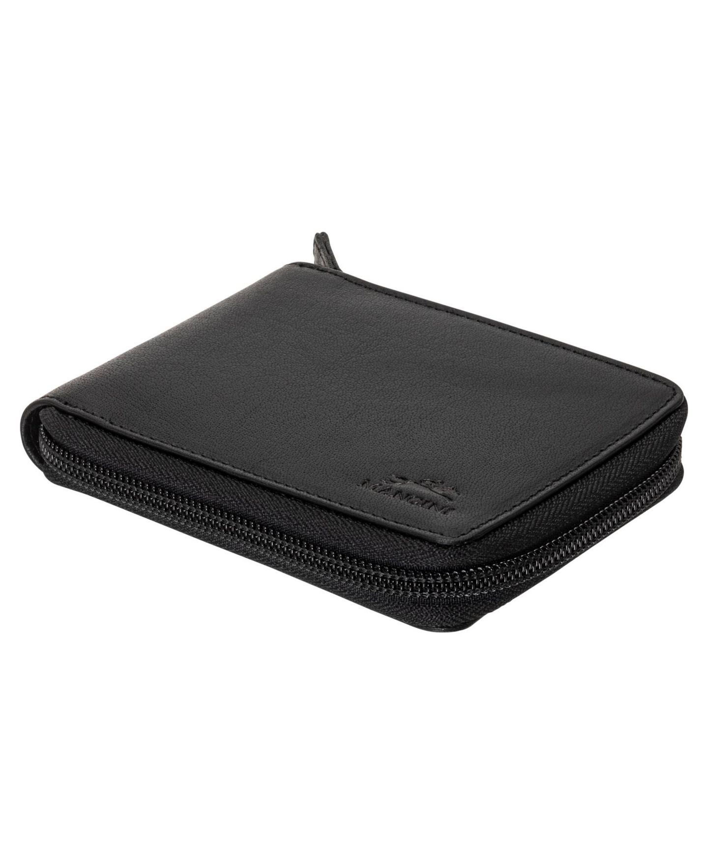 Мужской кошелёк Mancini Buffalo RFID Secure Zippered Billfold Wallet with Removable Passcase, цвет: Чёрный — фото 6