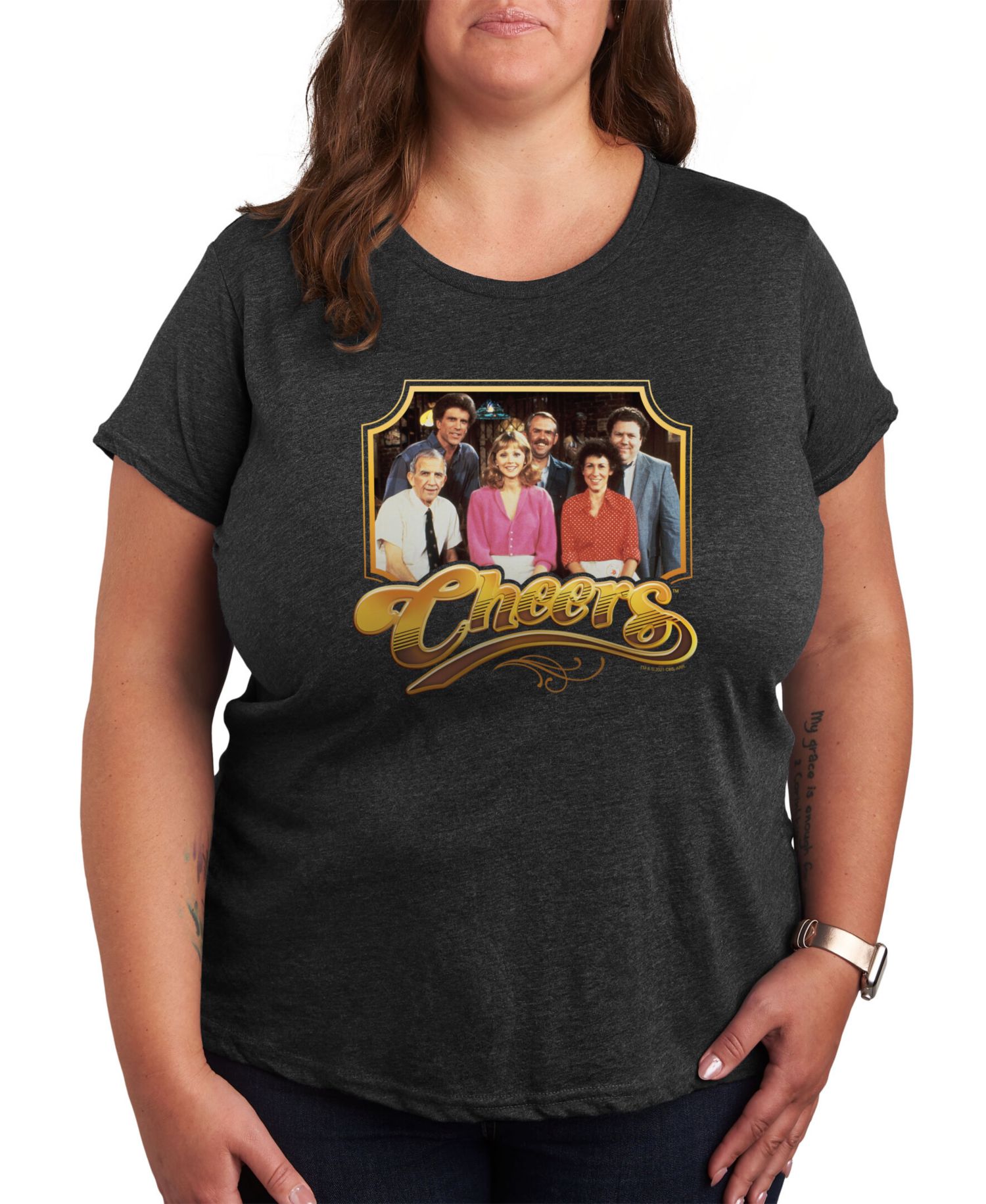 Trendy Plus Size NBC Cheers Graphic T-shirt