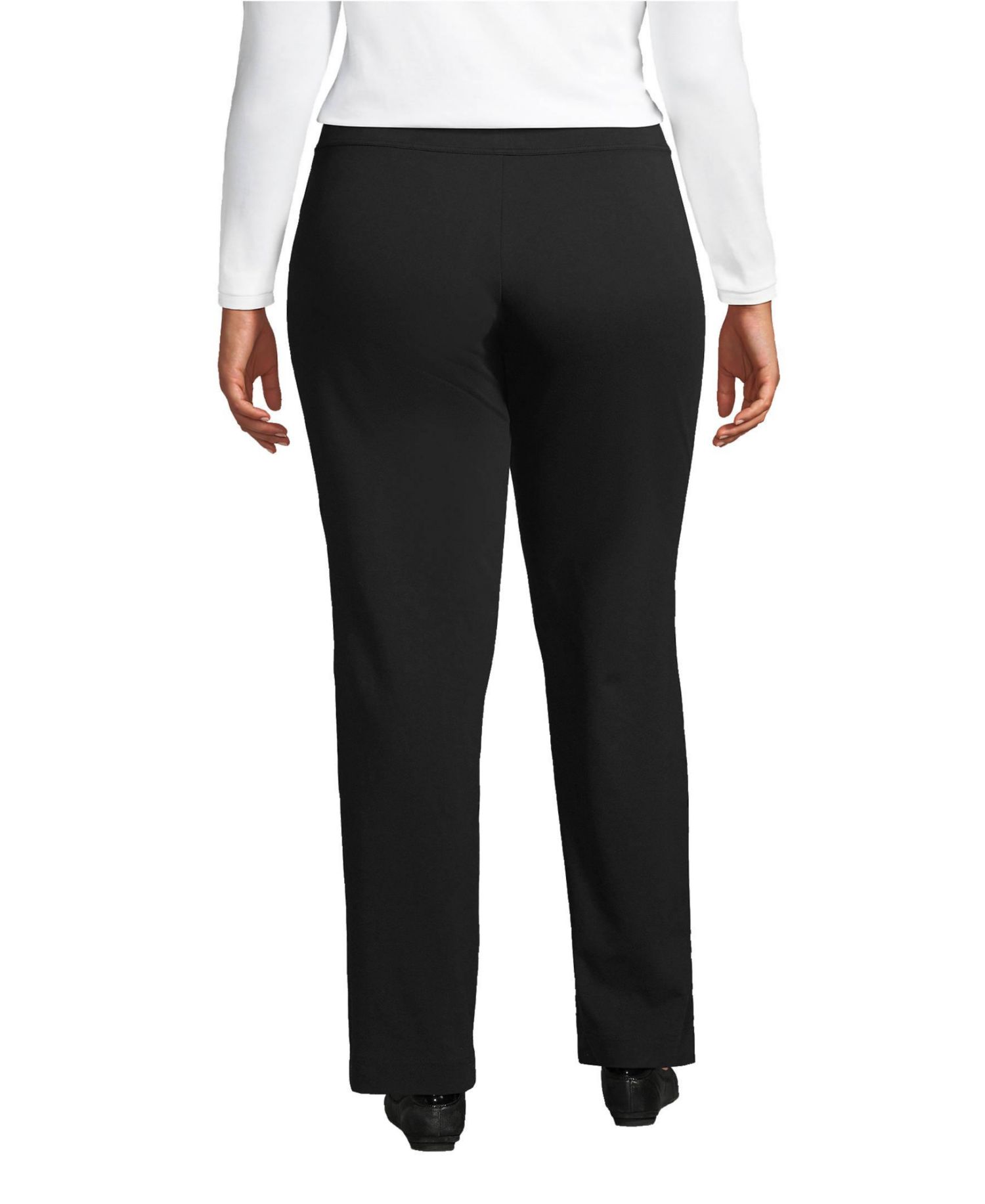 Plus Size Starfish Mid Rise Straight Leg Pants
