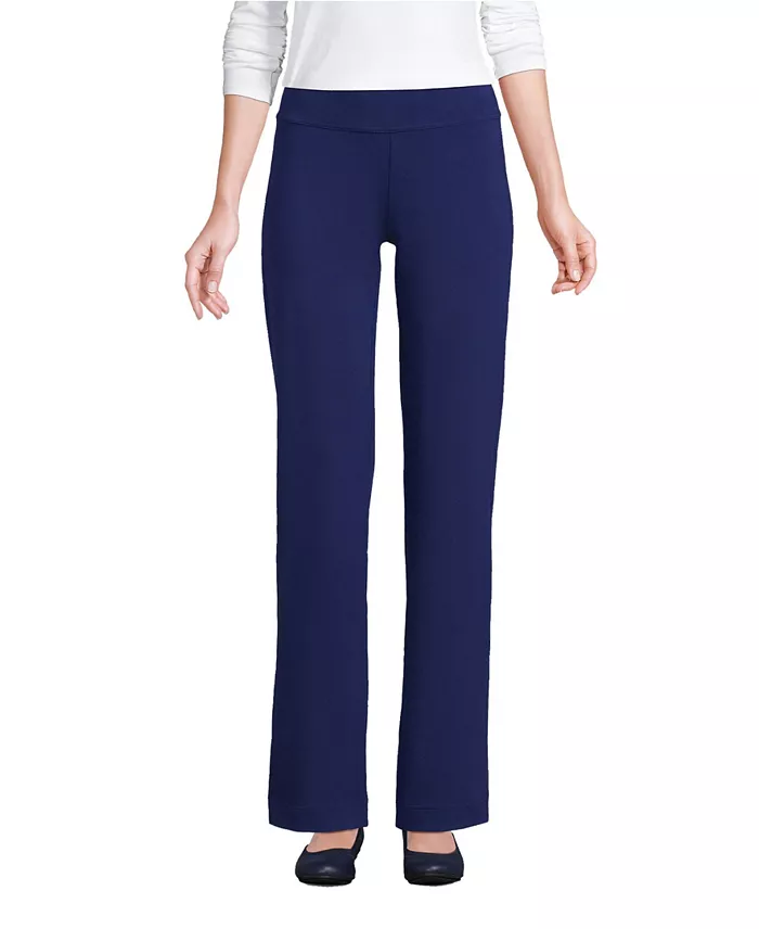 Women's Lands  End Starfish Mid-Rise Straight-Leg Pants
