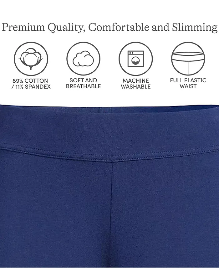 Women's Lands  End Starfish Mid-Rise Straight-Leg Pants - thumbnail 3