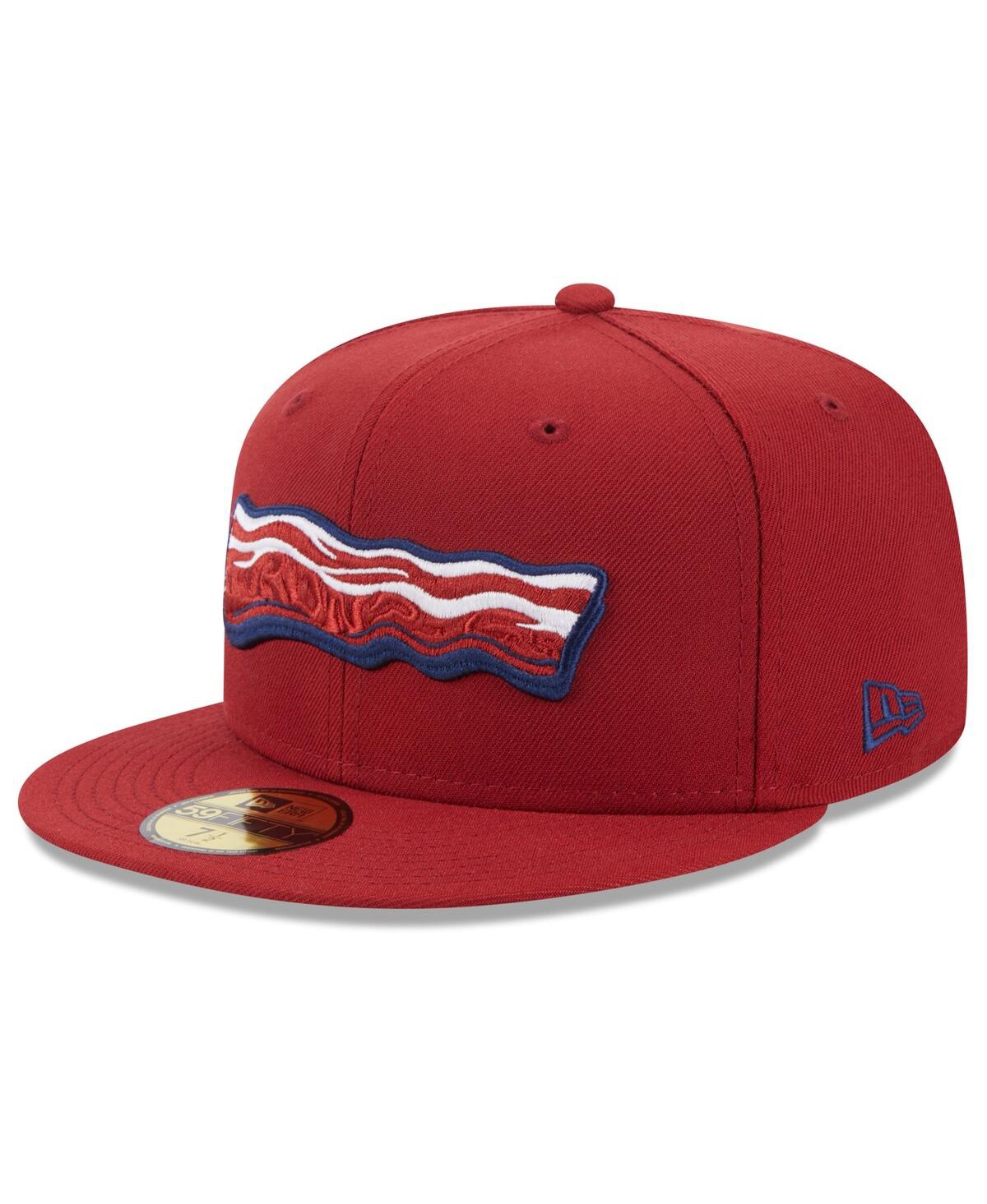 Shop New Era Men's  Red Lehigh Valley Ironpigs Authentic Collection Alternate Logo 59fifty Fitted Hat