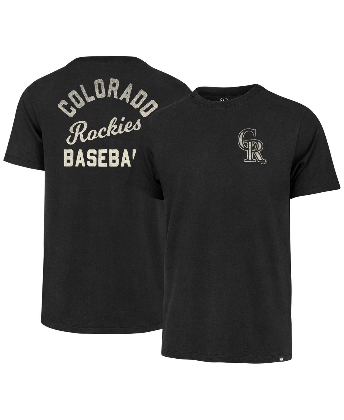 Men's '47 BrandColorado Rockies Turn Back Franklin T-shirt - Black