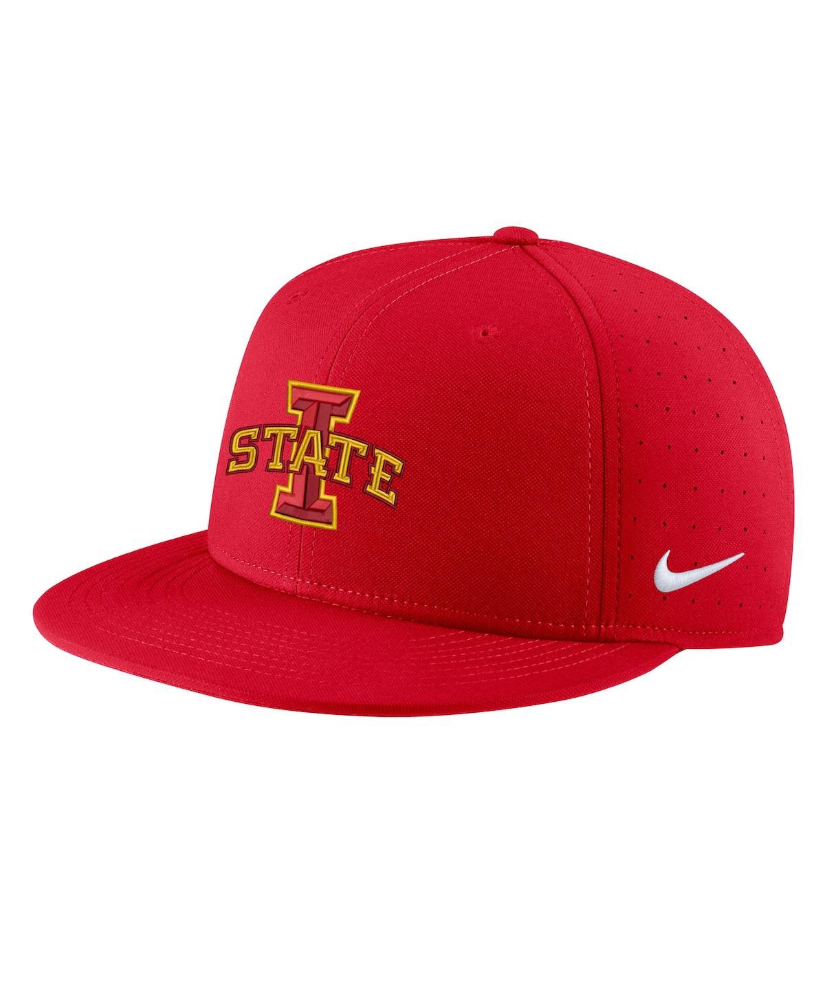 Shop Nike Men's  Cardinal Iowa State Cyclones Aero True Baseball Performance Fitted Hat