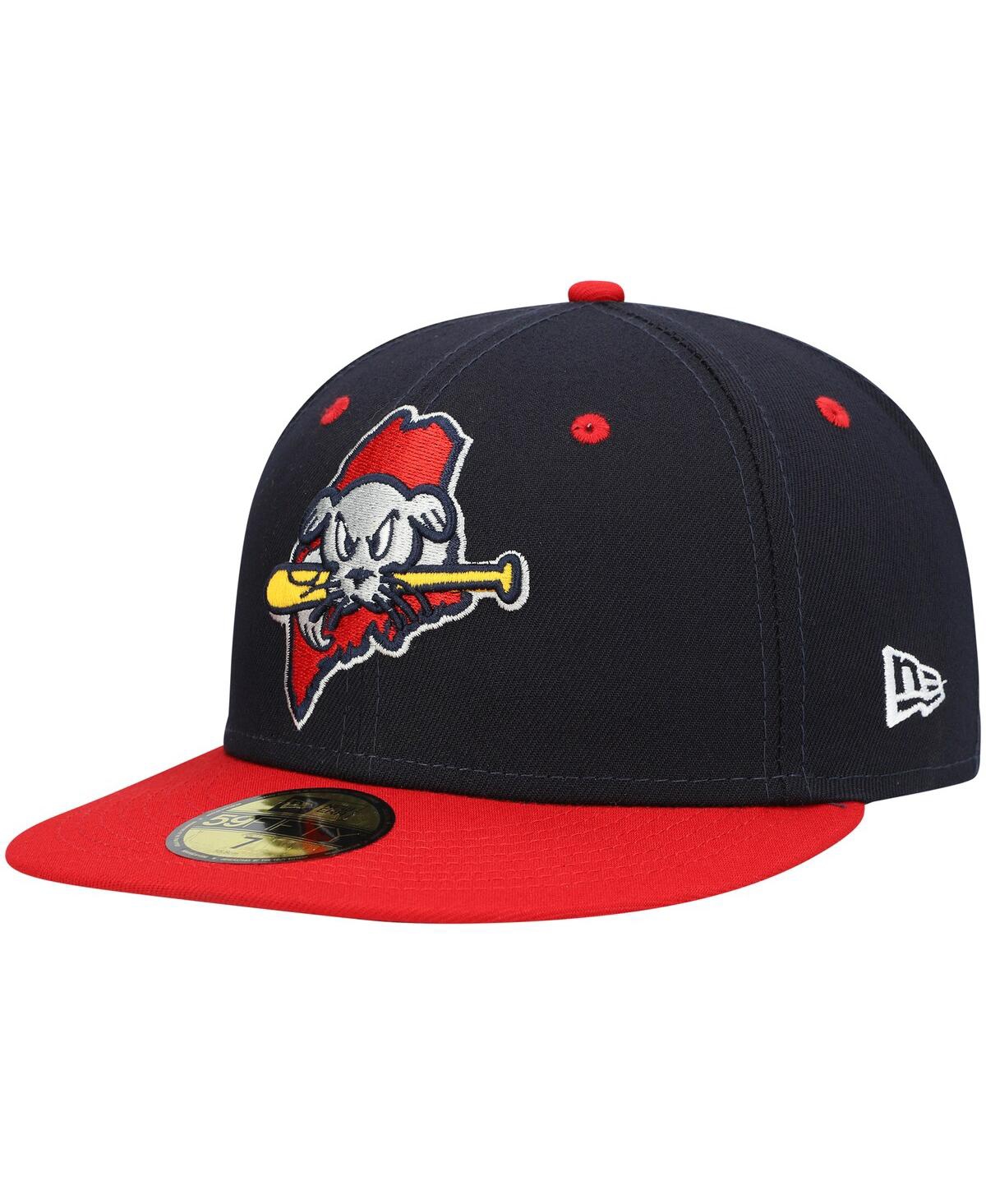 Men's New EraPortland Sea Dogs Authentic Collection Team Alternate 59FIFTY Fitted Hat - Navy