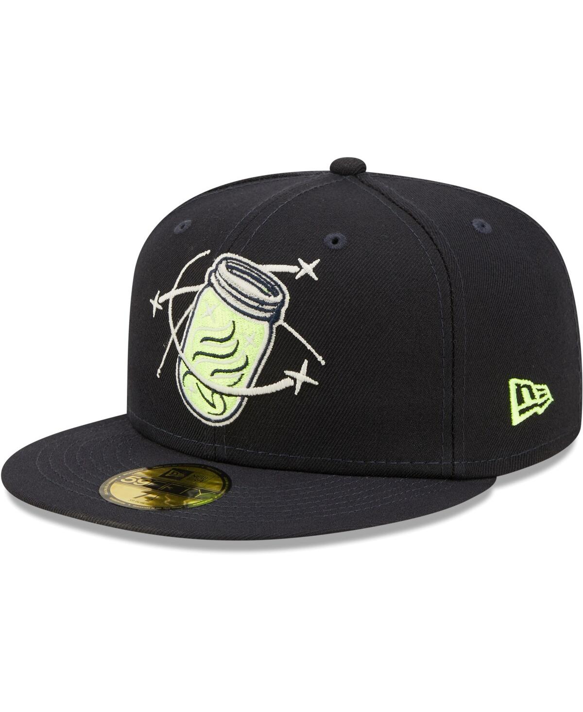 Men's New EraColumbia Fireflies Authentic Collection Team Alternate 59FIFTY Fitted Hat - Navy