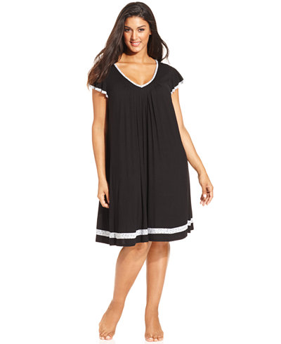 Ellen Tracy Plus Size Yours to Love Short Sleeves Chemise
