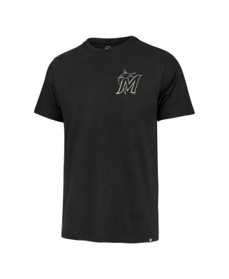 Men's Black Miami Marlins Turn Back Franklin T-shirt
