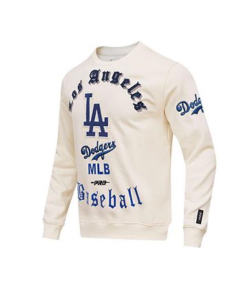 Men's Mitchell & Ness Cream Los Angeles Dodgers Cooperstown Collection  Vintage Script T-Shirt
