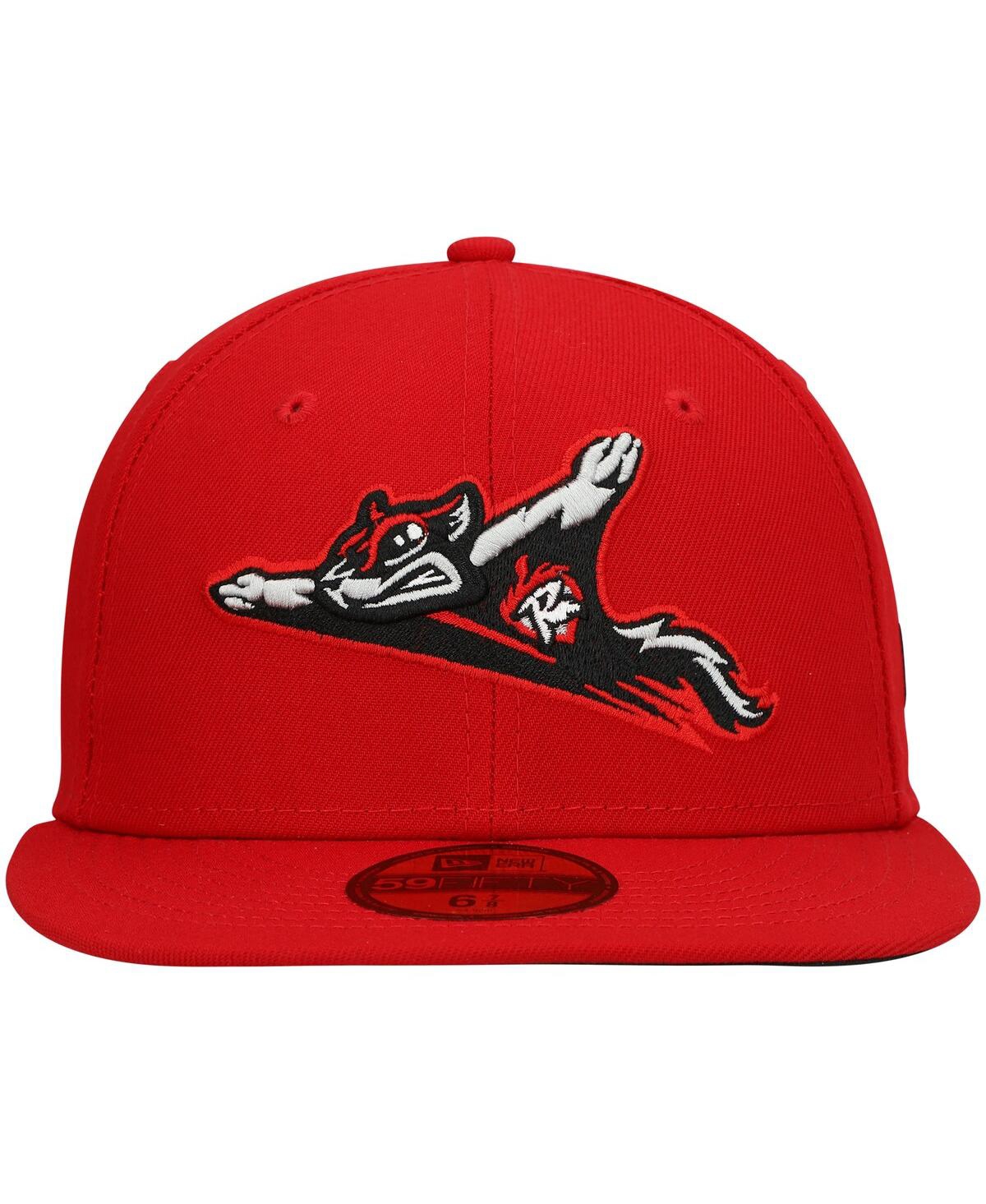 Men's New EraRichmond Flying Squirrels Authentic Collection Road 59FIFTY Fitted Hat - Red