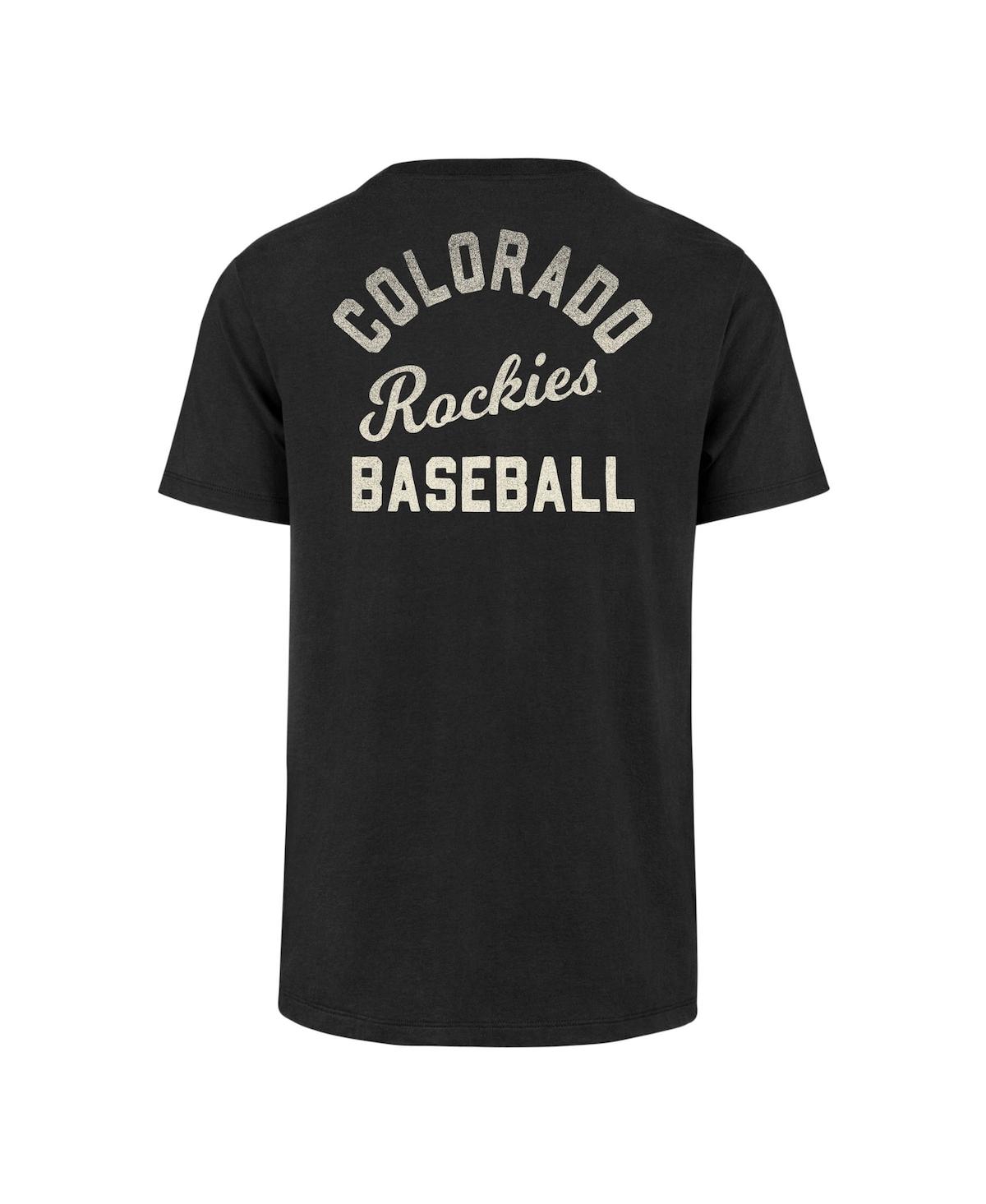 Men's '47 BrandColorado Rockies Turn Back Franklin T-shirt - Black